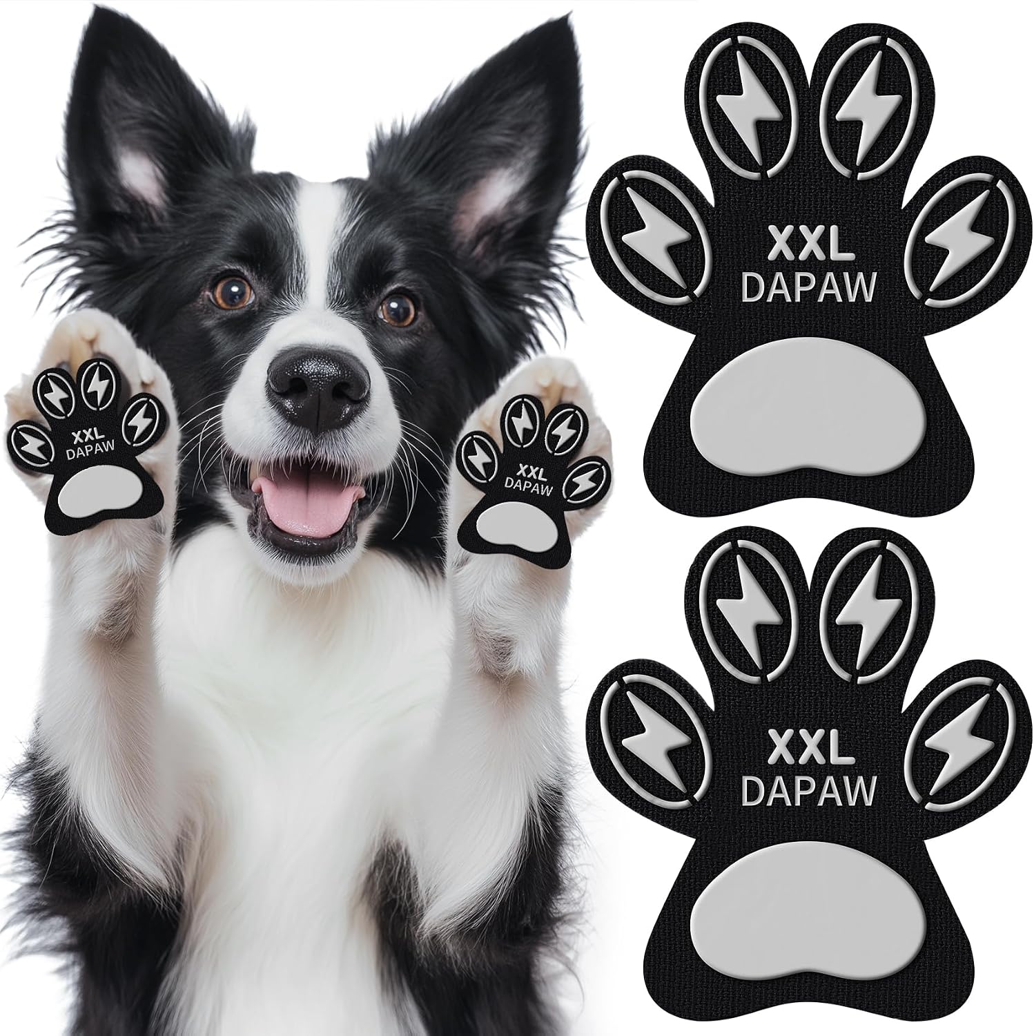 Dapaw Anti-Slip Dog Paw Pads, Paw Grip for Senior Dog on Hardwood & Tile Floors, Protector Pads for Hot Pavement, Paw Stickers for Dogs Feet with Strong Traction (5 Sets, 20 Pcs) L - Image 11
