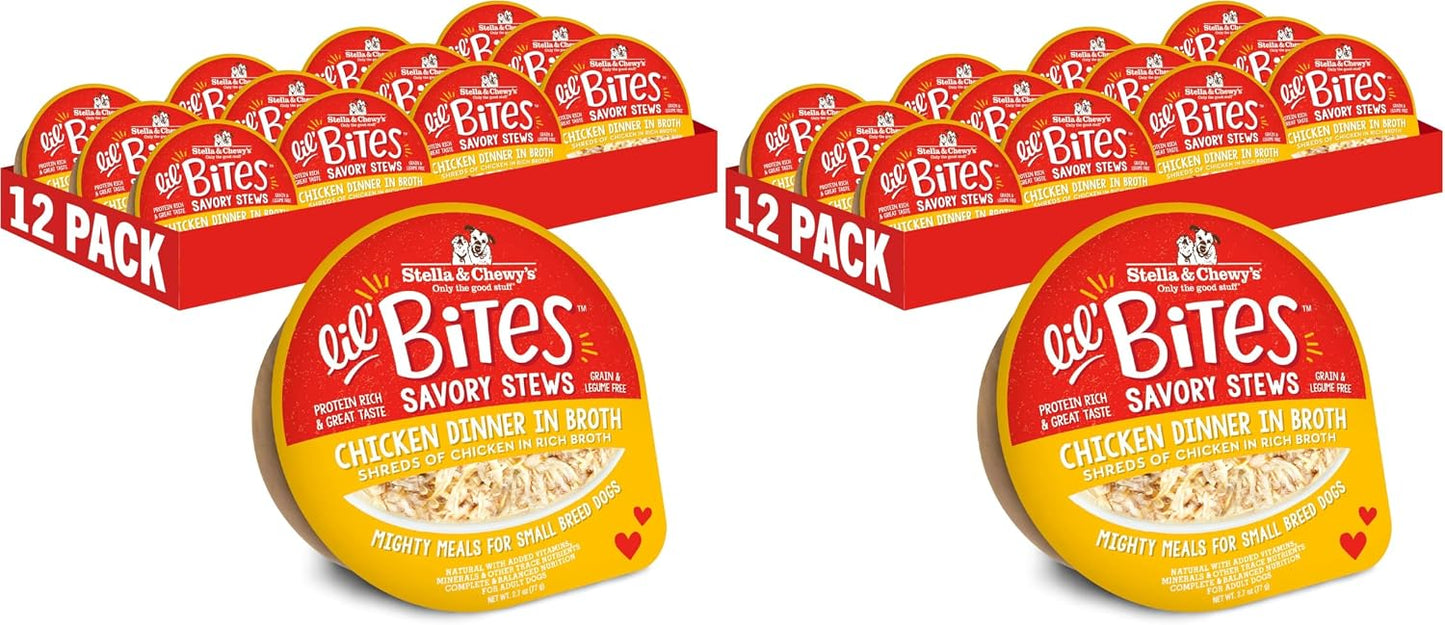 Stella & Chewy's Lil Bites Savory Stews for Small Breeds Beef & Chicken Dinner in Broth, 2.7 oz. Cups (Pack of 12) - Image 11