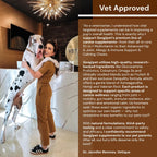 Googipet digestive enzymes pet supplement jar back label close up