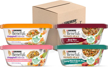 Purina Beneful Freshly Prepared Blends Wet Dog Food Variety Pack with Beef, Chicken, or LambDog Food - (Pack of 12) 10 oz. Tubs - Image 15