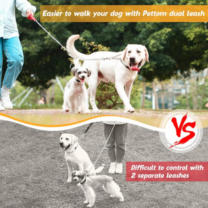 Pettom heavy duty dog chain leash splitter for large breeds size details