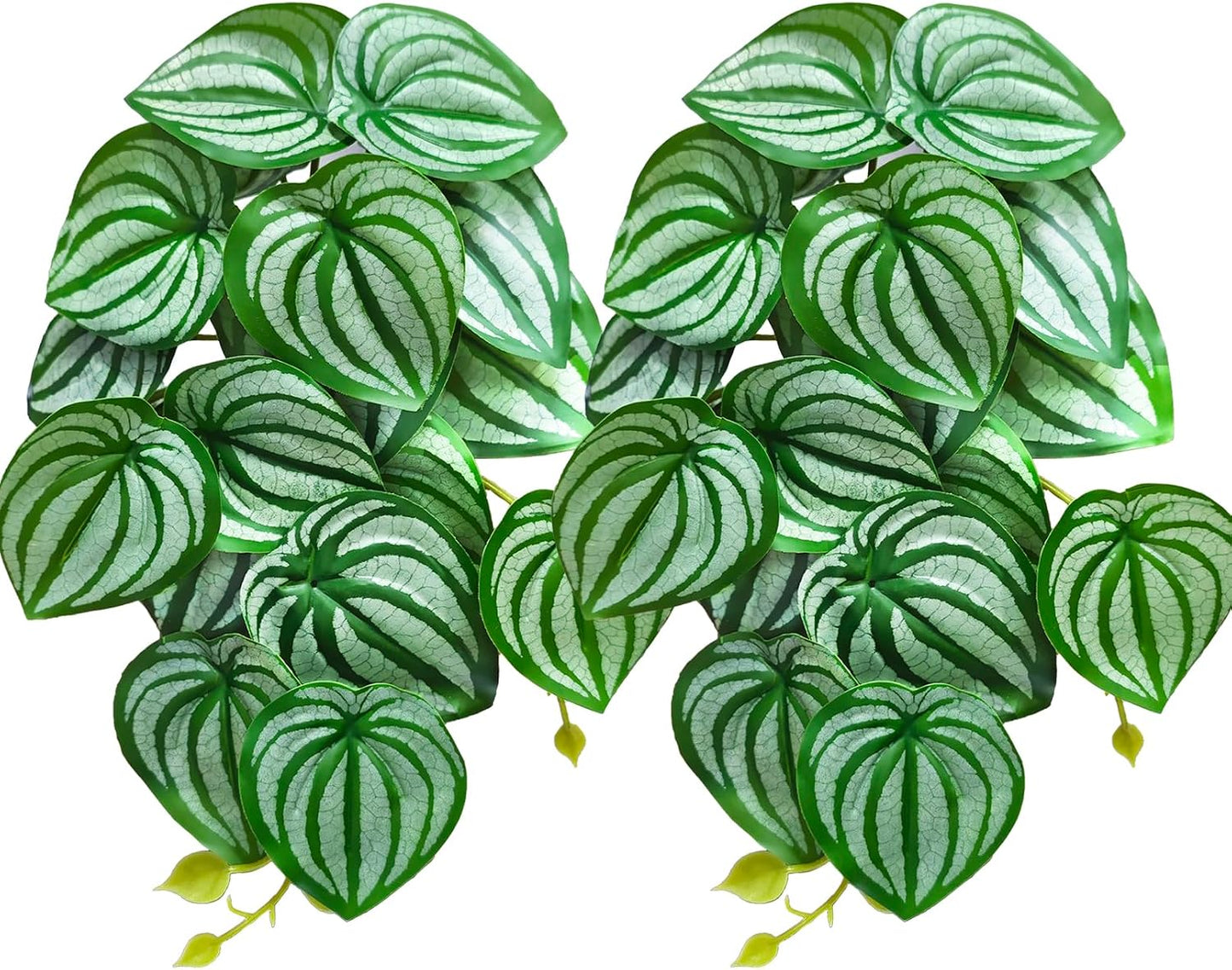 Woyrise Reptile Plants for Terrarium, Artificial Hanging Plants with Suction Cups, Amphibian Tank Habitat Decor Plastic Plant for Bearded Dragons Lizards Snake Geckos Frogs - 2Pack Fake Monstera - Image 12