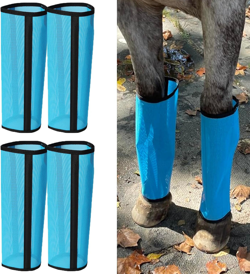 LOLEDE horse fly boots set showing all four leg wraps extended