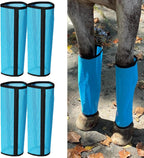 LOLEDE horse fly boots set showing all four leg wraps extended