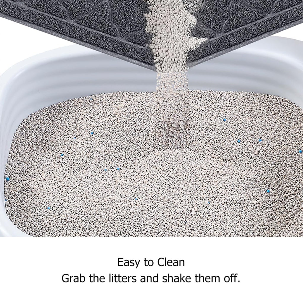Unipaws cat litter mat close up of deep grooves
