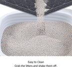 Unipaws cat litter mat close up of deep grooves