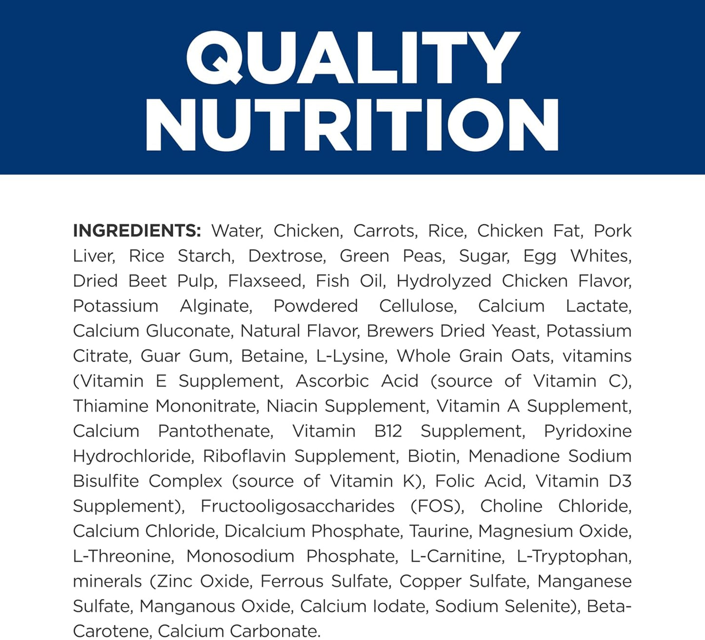 Veterinarian recommended kidney defense formula dog food ingredients list