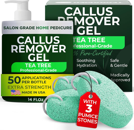 Terramed Just Think Comfort Extra Strength Callus Remover Gel front view for foot care.