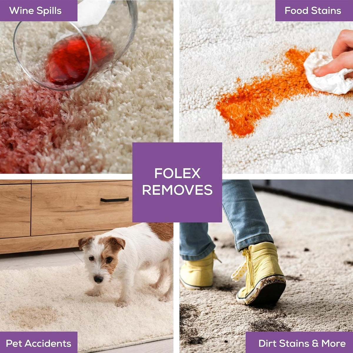 Using Folex to clean a pet accident on carpet