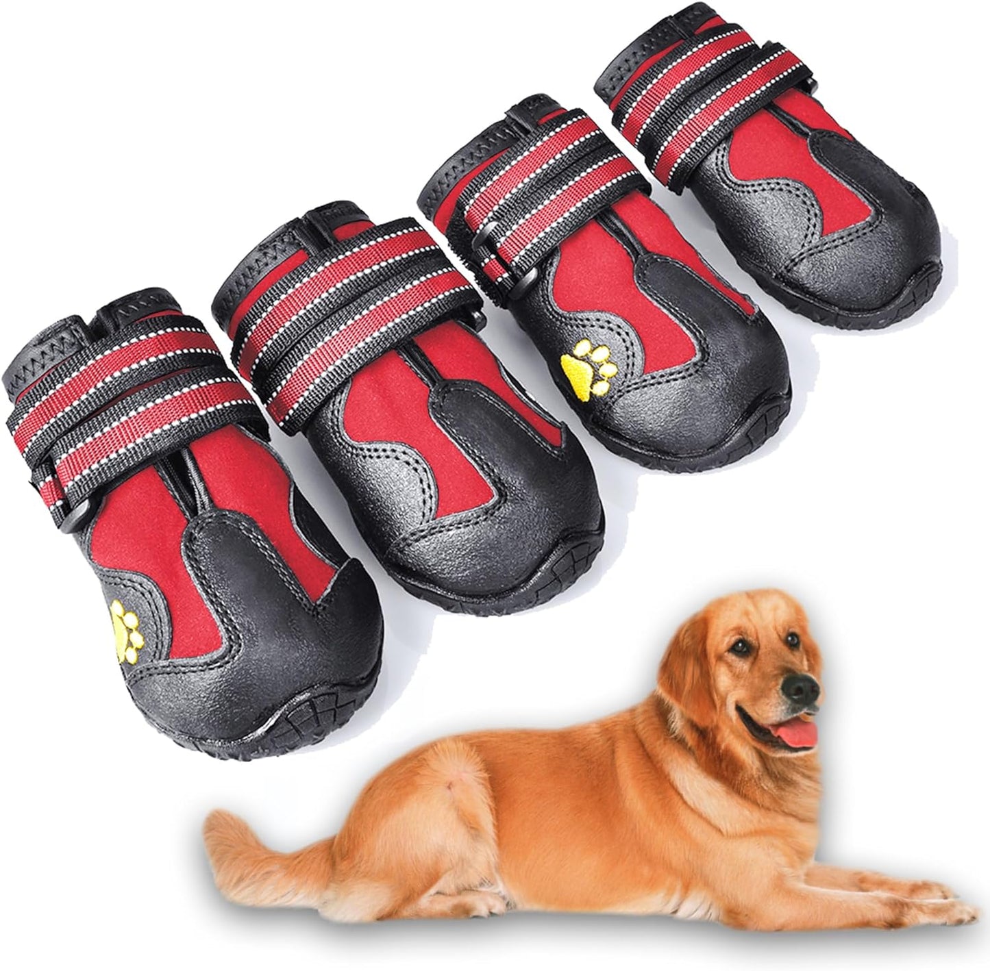 Reflective strip visibility test on XSY&G dog boots
