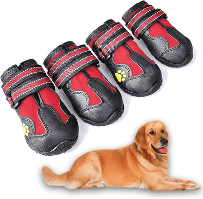 Reflective strip visibility test on XSY&G dog boots