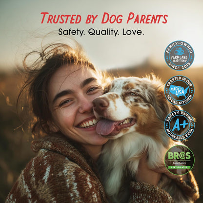 Farmland Traditions premium dog treats imported from USA
