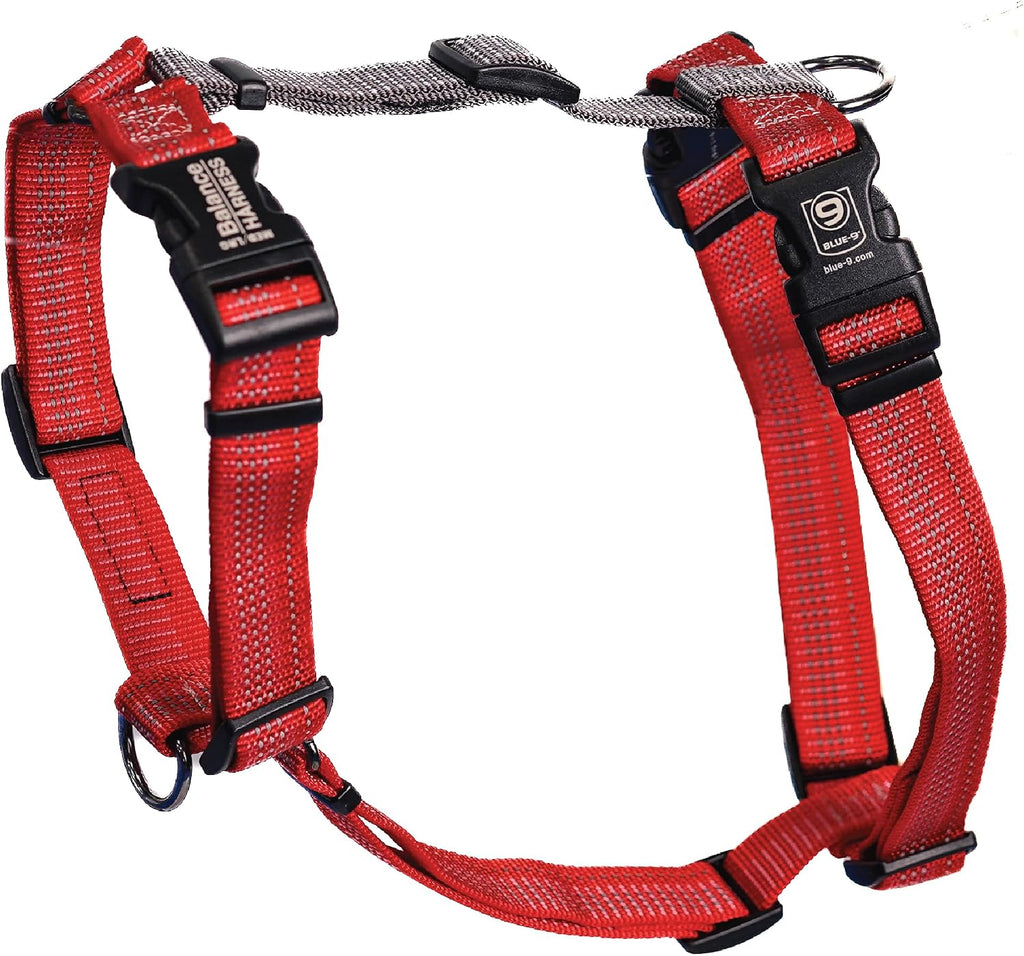 Blue-9 Reflective Buckle-Neck Balance Harness, Fully Customizable Fit No-Pull Harness with 3M Reflective Stitching, Ideal for Dog Training and Obedience, Made in The USA, Blue, Medium - Image 9