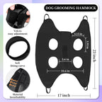 Patiencet small dog grooming hammock with nail kit tools