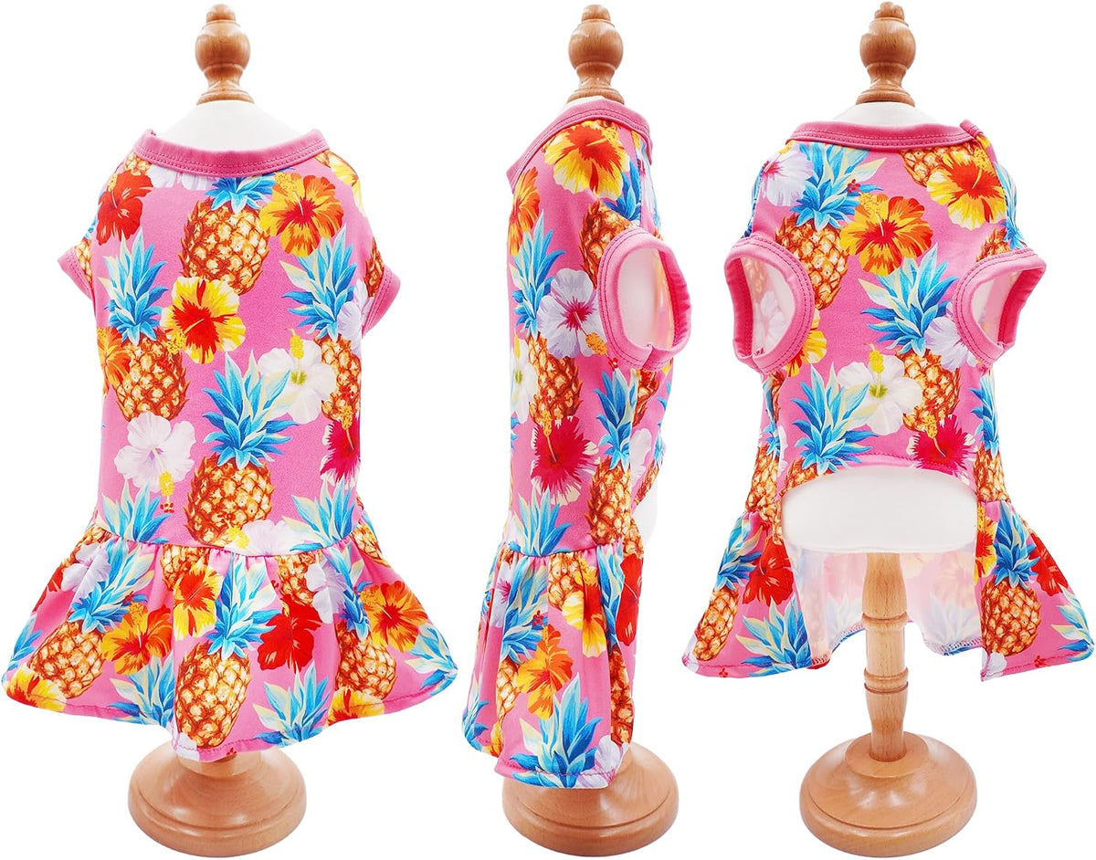Close up of the durable fabric and stretchy stitching on the JpGdn pet skirt.