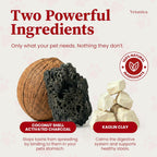 Emergency rescue travel kit for pets featuring pre mixed coconut shell charcoal paste for camping survival.
