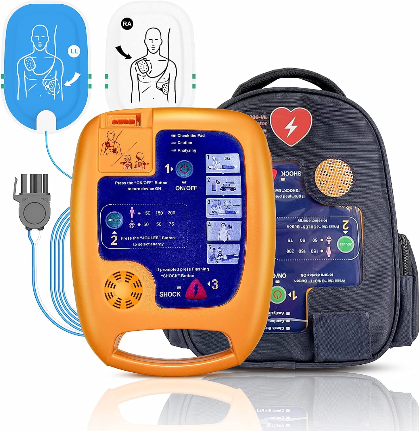 FORERMED Automatic External Defibrillator front view showing portable emergency interface.