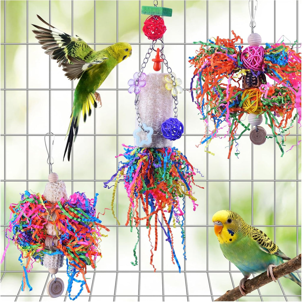 Detailed shot of rattan balls and crinkly paper on Matutinus toy