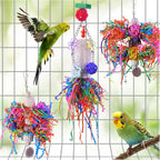 Detailed shot of rattan balls and crinkly paper on Matutinus toy