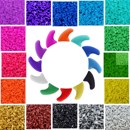 Zetpo cat nail caps front view of packaging with vibrant colored claw covers