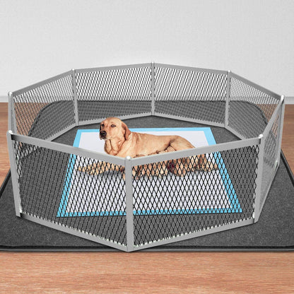 Close up of the diamond quilted quick dry surface on the premium puppy training pads.