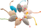 Fashion's Talk plush catnip filled mice toys for indoor cats