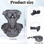 Side profile of Hadnves adjustable breathable mesh cat vest