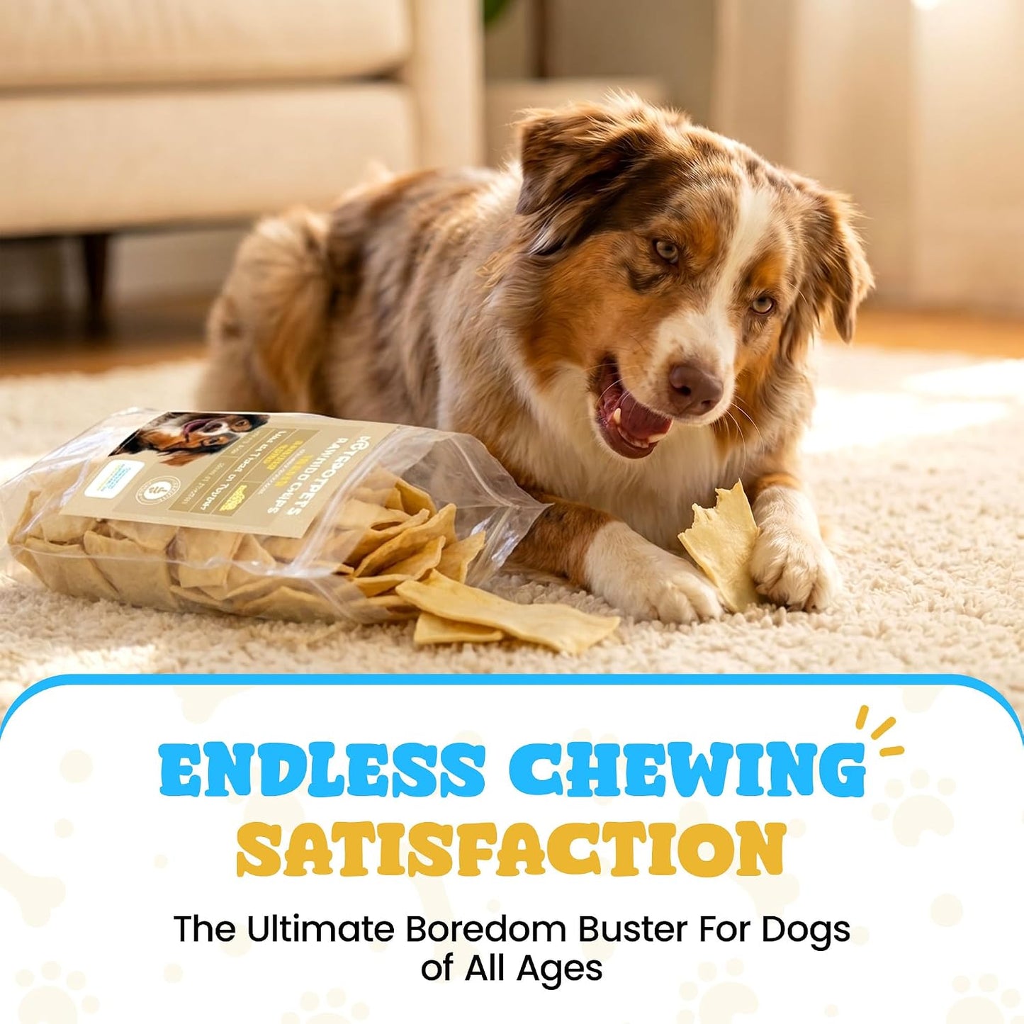 Natural dental chews for dogs reducing plaque and tartar