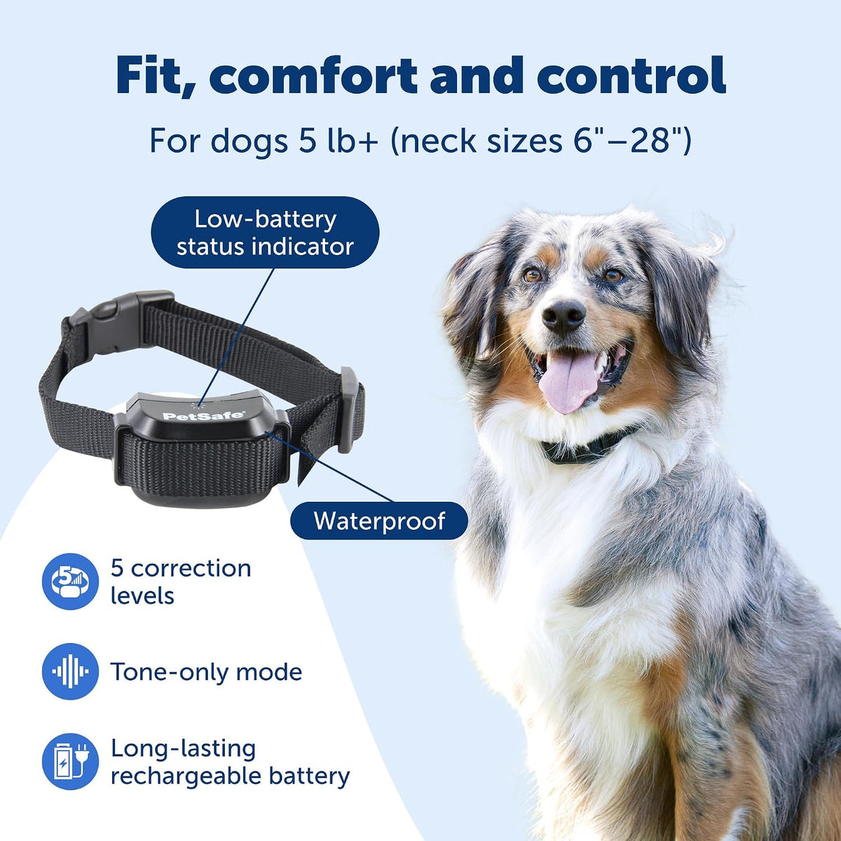 PetSafe in ground pet fence receiver collar fitting demonstration on an adjustable strap