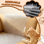 Outdoor garden application of cat spike mat