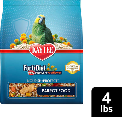 Kaytee Forti-Diet Pro Health+Safflower Nourish+Protect Parrot Food, Supports Breeding and Molting, Nutrition Backed by Science, Digestive and Brain Health, 4 pounds - Image 13