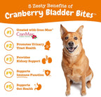 Zesty Paws urinary tract support chews label and ingredients list