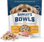 Barkley's Bowls Frozen Raw Chicken Dog Food 4 lb bag front view