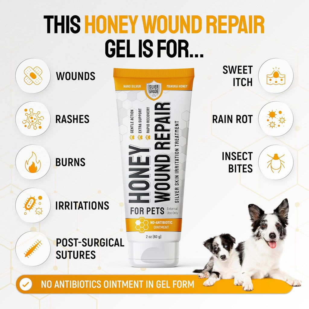 Silver Grade manuka honey and colloidal silver pet ointment
