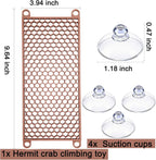 Bolagar reptile habitat decor ladder showing hexagonal honeycomb climbing pattern