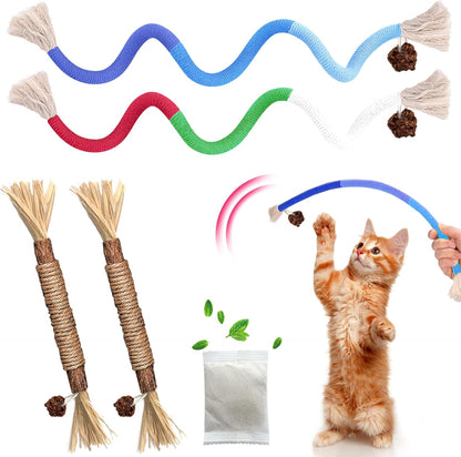 Silvervine Sticks Cat Chew Toys for Indoor Cats Dental Care Teeth Cleaning, Natural Kitten & Cat Teething Toys for Health, Catnip Toys Cat Chew Rope Suitable for All Breeds of Aggressive Chewers Cat - Image 9