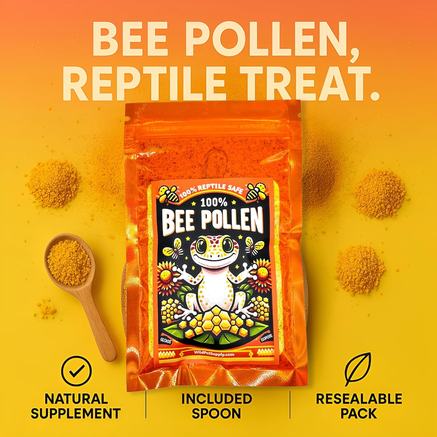 CTWPets bee pollen powder packaging showing brand name