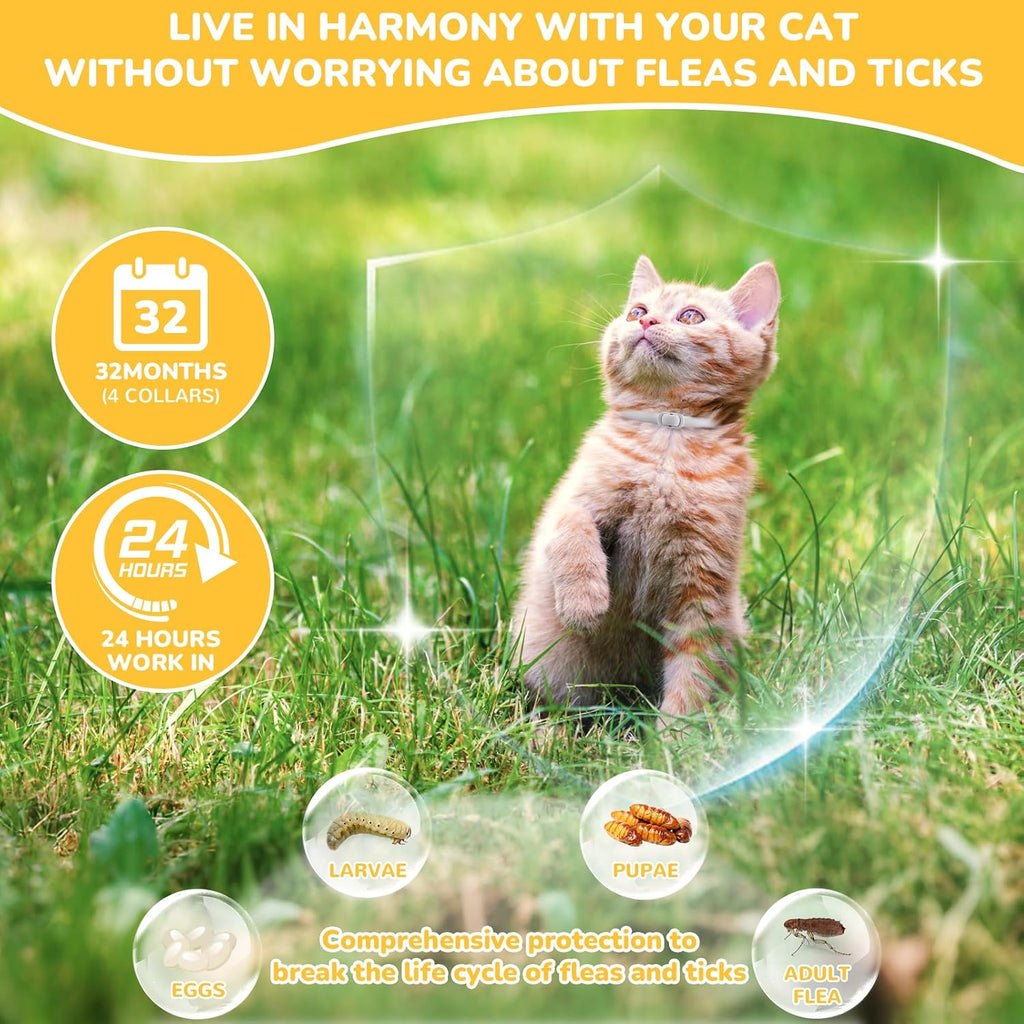 Close up of natural plant oil flea collar for cats