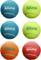 Outward Hound SqueakerBallz - Squeaky Tennis Balls for Dogs Under 50 lbs, Interactive Dog Toy for Fetch & Training, Medium (2.5"), 4Pack - Image 11