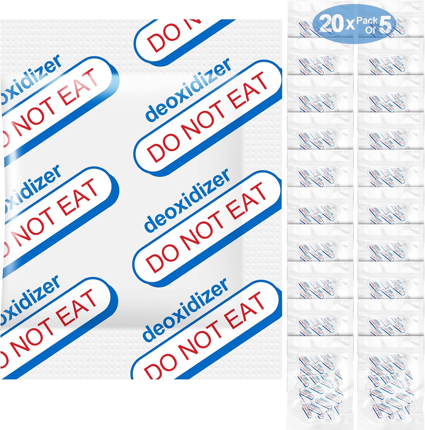 Nikuy 500cc Oxygen Absorbers front view for long term food storage.