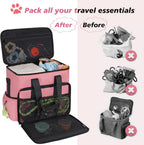 LASUK dog travel kit food storage containers close up