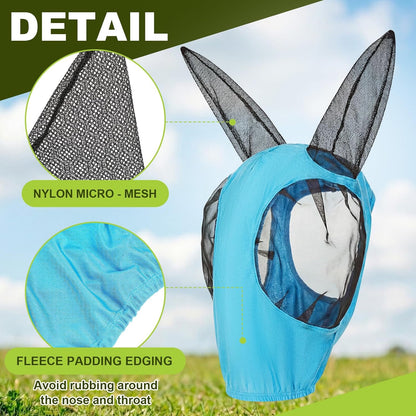 Yeyeplum mule mask breathable fabric material close up