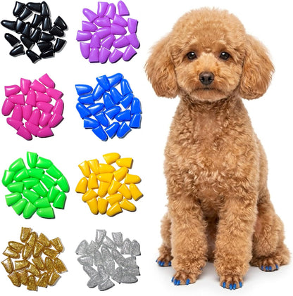 zetpo Dog Nail Caps & Claw Caps (100 pcs) - Anti Slip Dog Toe Grips & Covers for Hard Floors - Instant Traction & Mobility Support for Senior Dogs - Stops Scratches & Reduces Floor Noise (XL) - Image 13