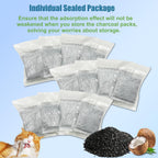 Twelve pack carbon odor absorbing refills displayed together for long lasting pet hygiene