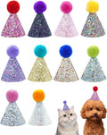 Pet Show 10 pack sequin mini party hats for small dogs