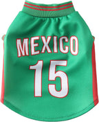 Pet Dog Jersey Costume, Summer Cooling Mesh Fabric, Soccer Sportswear Team Jersey, Lightweight Football Casual Clothes for Small Dogs, Argentina, Large - Image 9