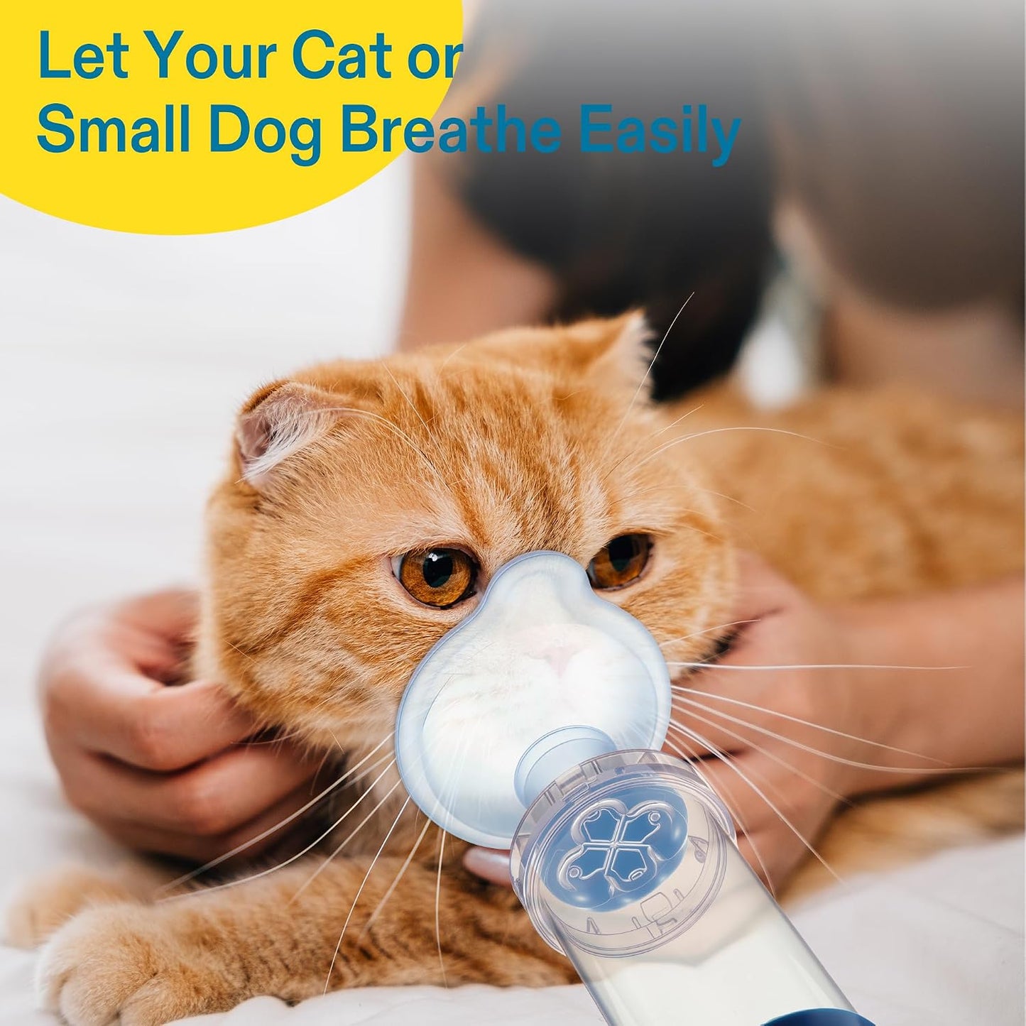 Compact lightweight portable pet asthma chamber ideal for travel convenience