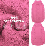 BINGPET turtleneck pet pullover showing the cozy neck design on a small dog