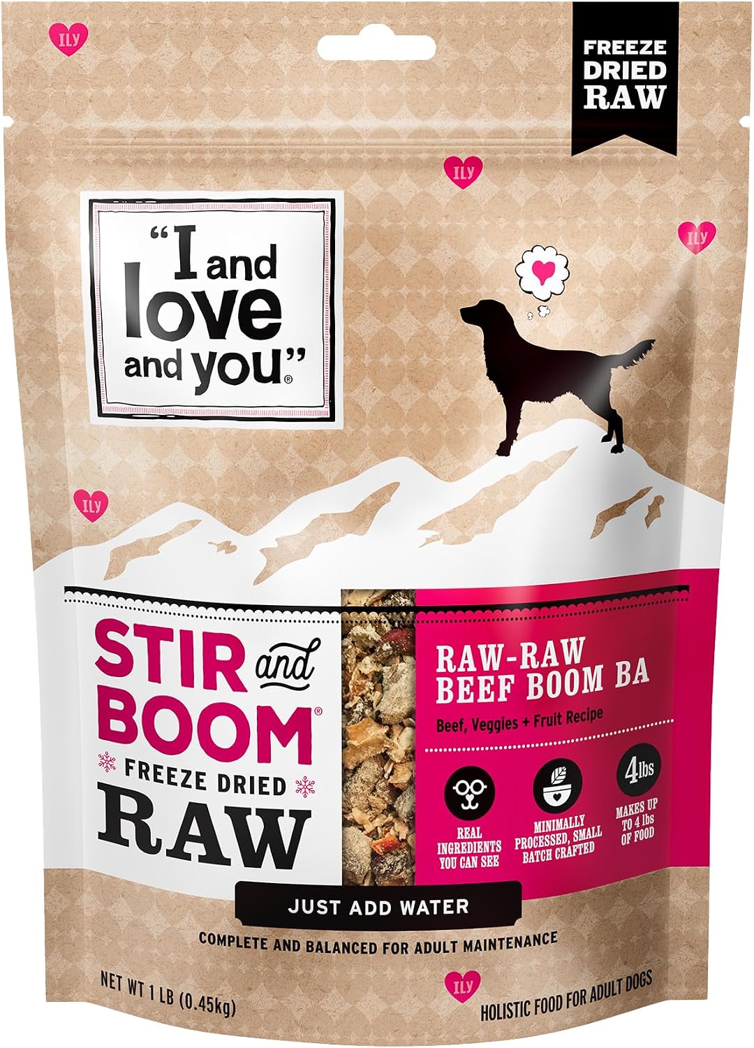 I And Love And You beef recipe freeze dried raw chunks