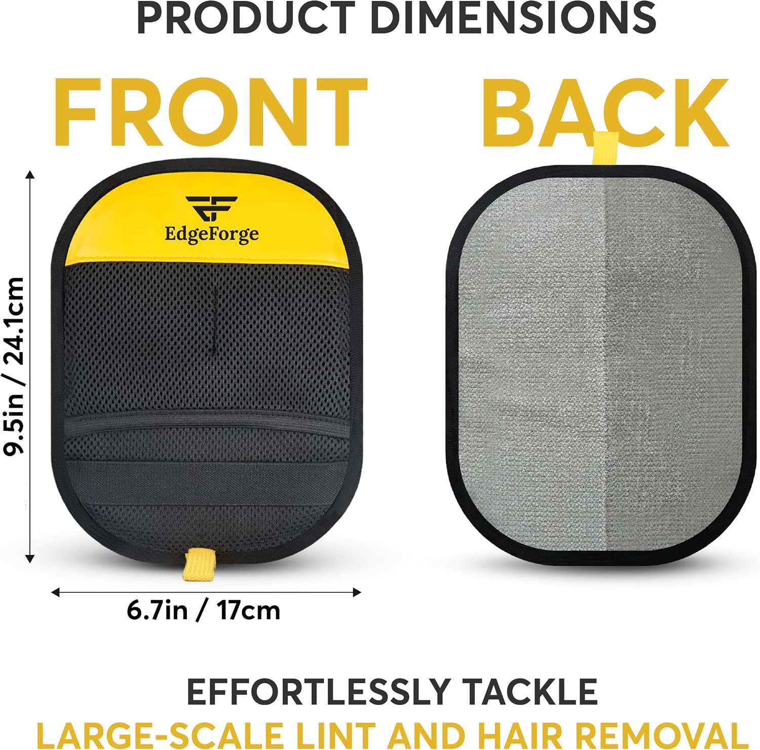 Breathable yellow mesh panel and non-slip ergonomic five finger glove fit
